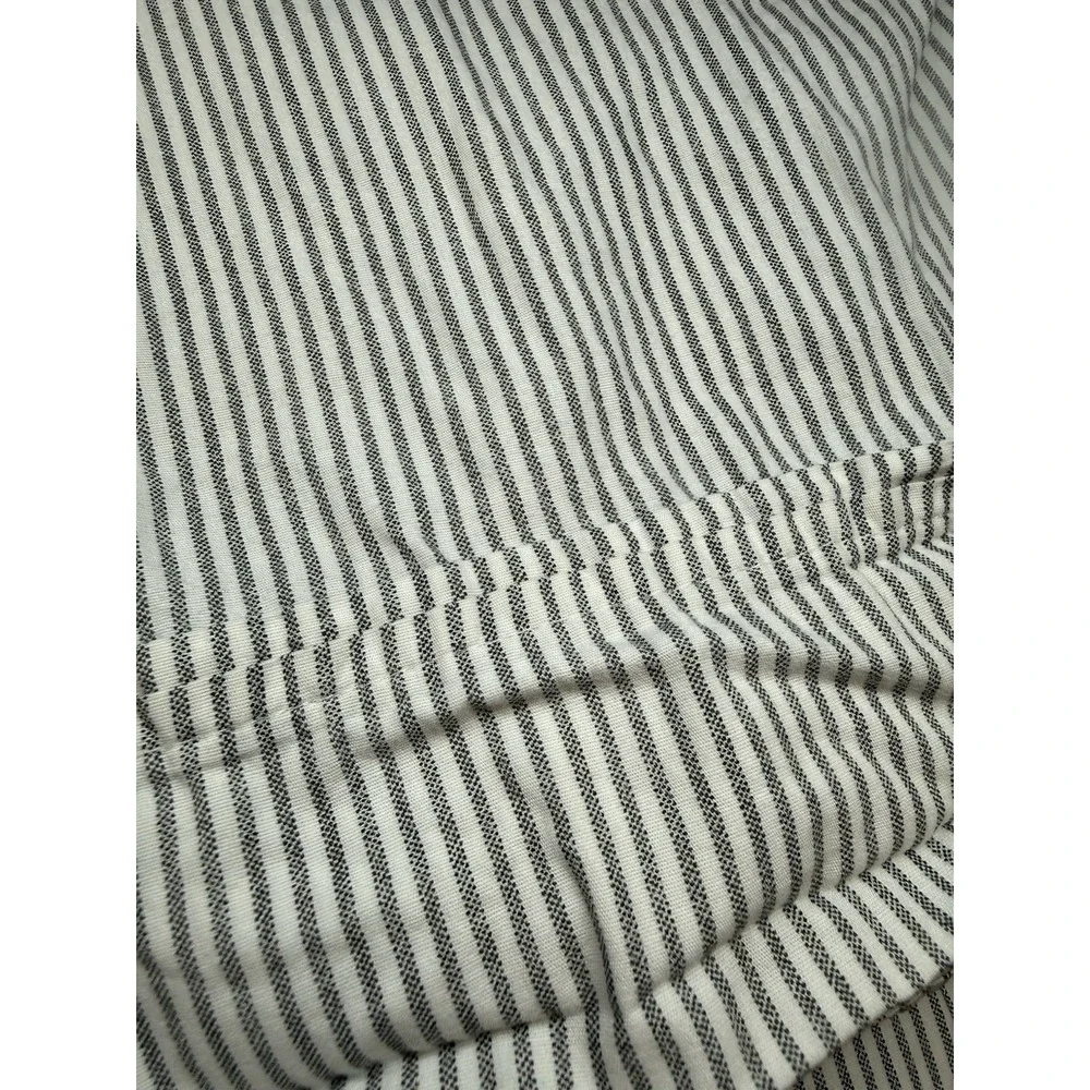 Hearth And Hand With Magnolia King Size Sheet Set Grey White Striped 4 Piece Set